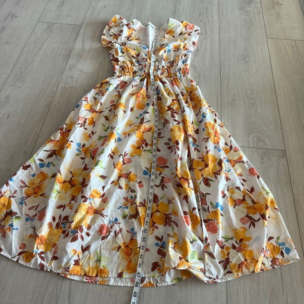 Abercrombie & Fitch Flutter Sleeve Midi Dress Siz… - image 2